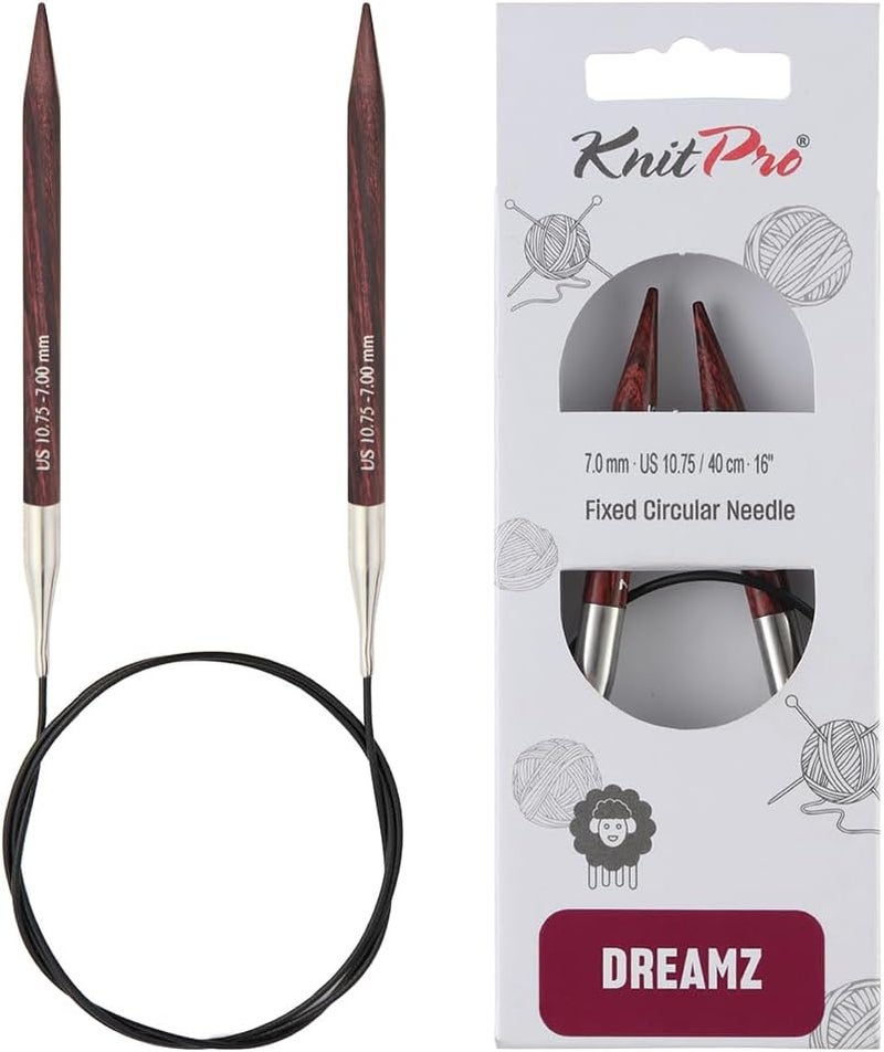 Knit Pro Dreamz Fixed Circular Needles 16" (40cm) | US Size 10.75 (7mm) - Image 1